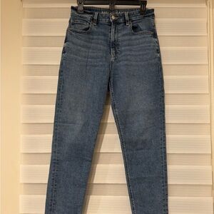 American Eagle Classic Blue Denim Mom Jeans